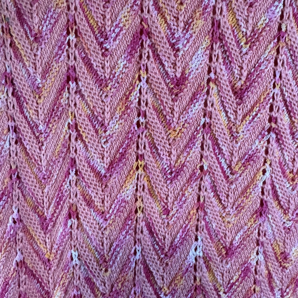 Torn by Ronny Kobo Tasha Pink Chevron Knit Maxi Dress – Size Small NWT - Picture 5 of 7